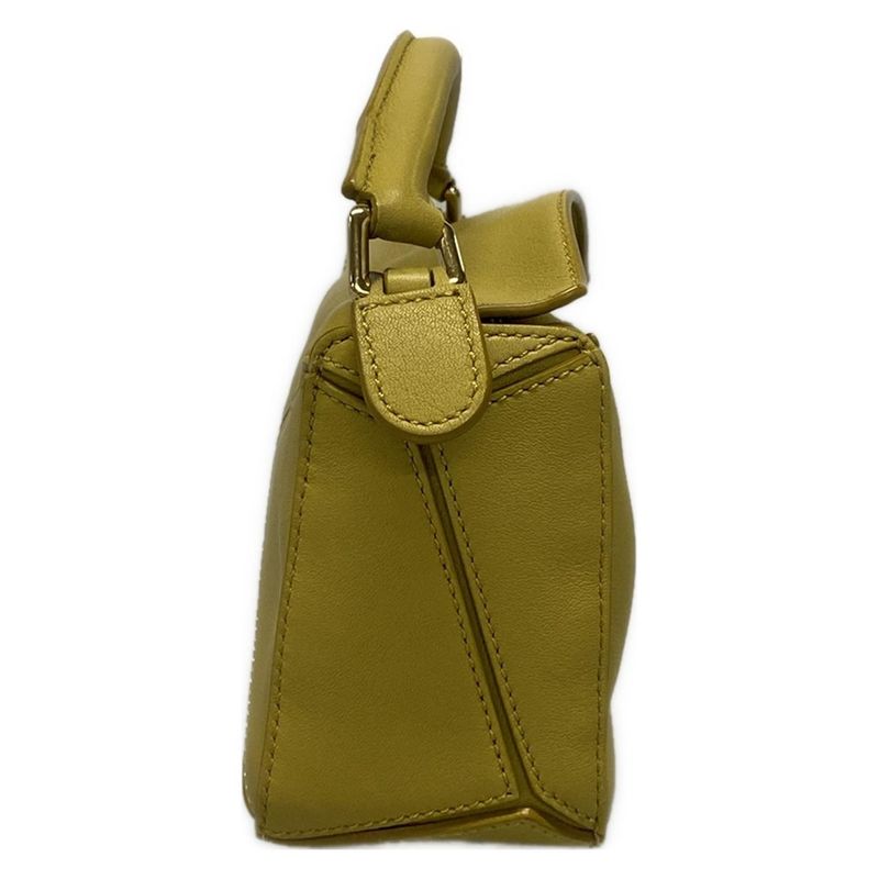 Loewe Handbag Puzzle Bag Mini Dark Yellow Leather