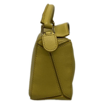 Loewe Handbag Puzzle Bag Mini Dark Yellow Leather