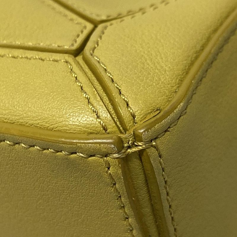 Loewe Handbag Puzzle Bag Mini Dark Yellow Leather