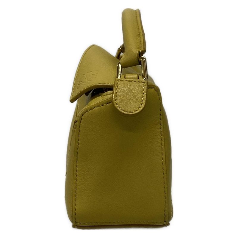 Loewe Handbag Puzzle Bag Mini Dark Yellow Leather