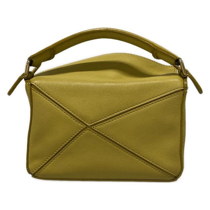 Loewe Handbag Puzzle Bag Mini Dark Yellow Leather