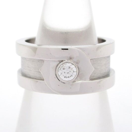 Cartier Ring 51 2C 88 Fortune 18K White Gold X Diamond 1P Diamond / Approx 02 Ct
