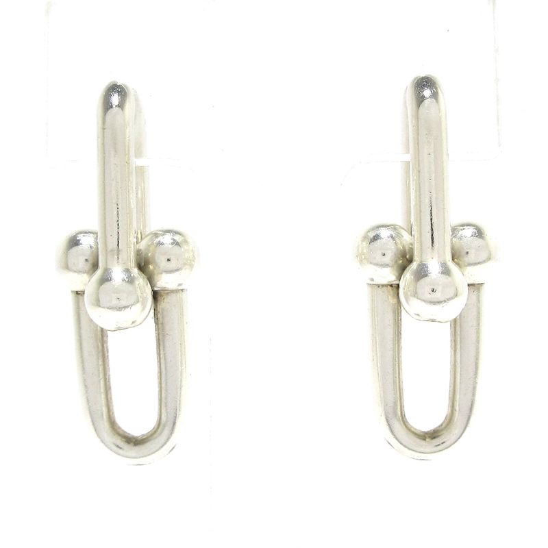Tiffany & Co Earrings Hardware Large Link Earrings In Silver
