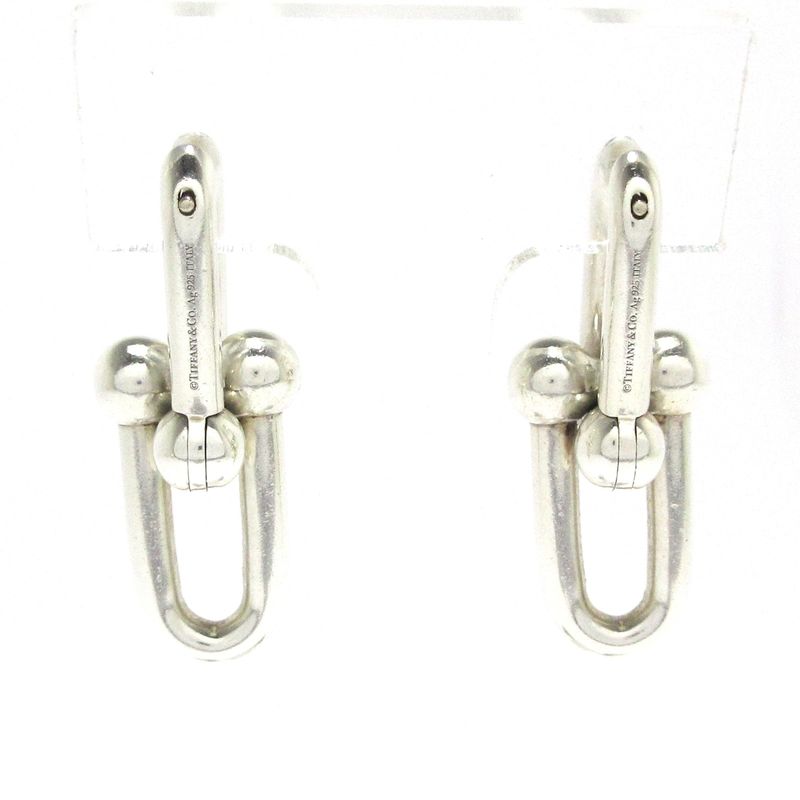 Tiffany & Co Earrings Hardware Large Link Earrings In Silver