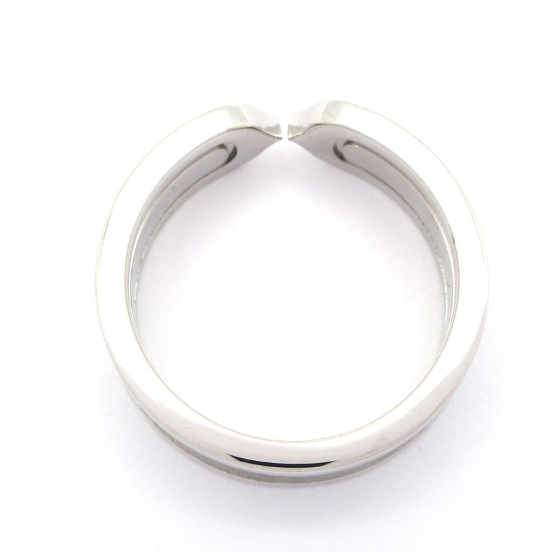 Cartier Ring 52 2C B4044252 18K White Gold X Diamonds 10P Diamonds