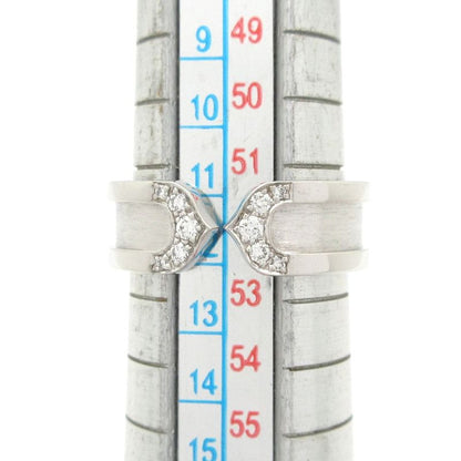 Cartier Ring 52 2C B4044252 18K White Gold X Diamonds 10P Diamonds
