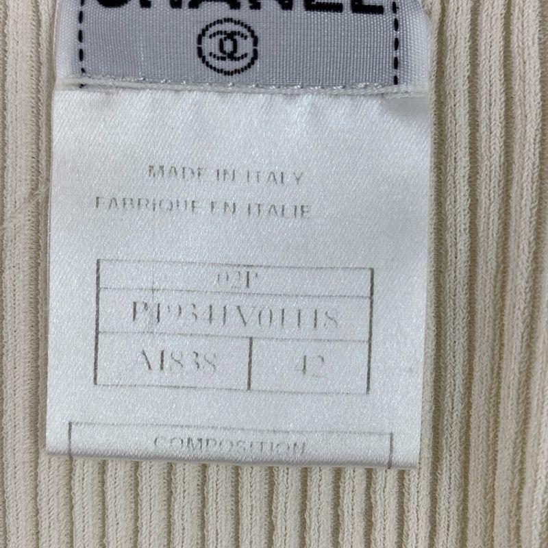Chanel Vest Size 42 L Women - White Knit