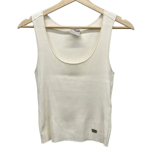 Chanel Vest Size 42 L Women - White Knit