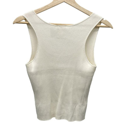 Chanel Vest Size 42 L Women - White Knit