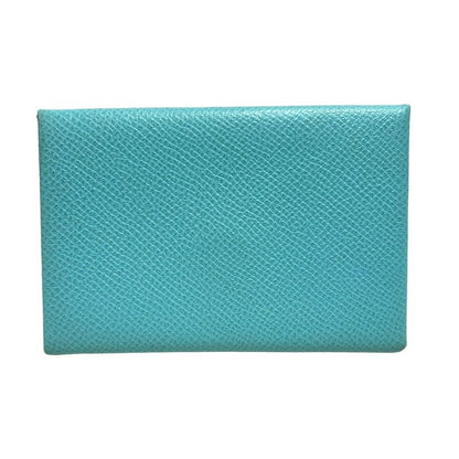 Hermes Coin Case Calvi Blue Atoll
