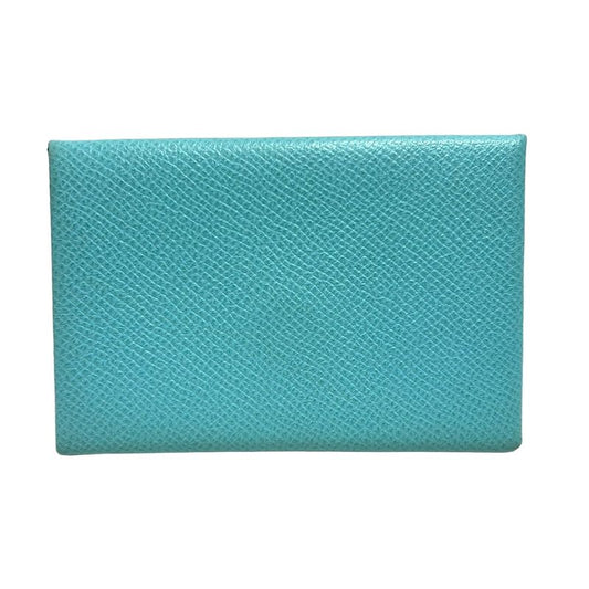 Hermes Coin Case Calvi Blue Atoll