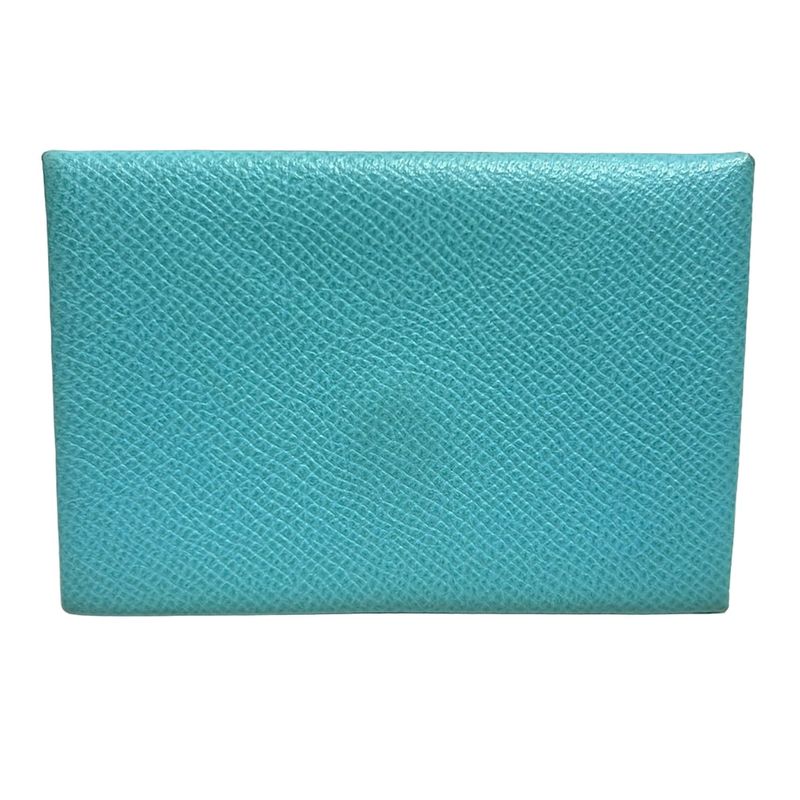 Hermes Coin Case Calvi Blue Atoll