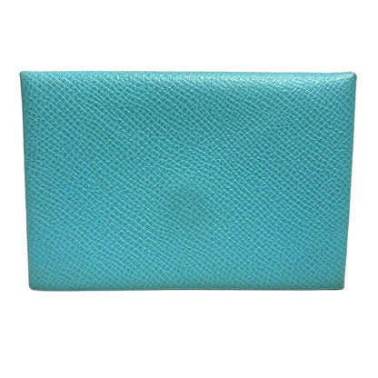 Hermes Coin Case Calvi Blue Atoll