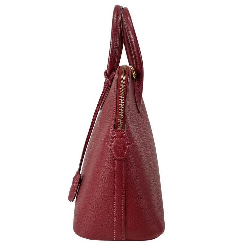 Hermes Bolide 31 Rouge Vif Gold Hardware Handbag