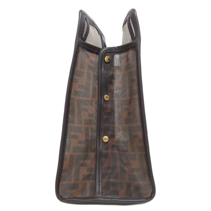 Fendi Peekaboo Cabas - Zucca Pattern Other Nylon Mesh Women's