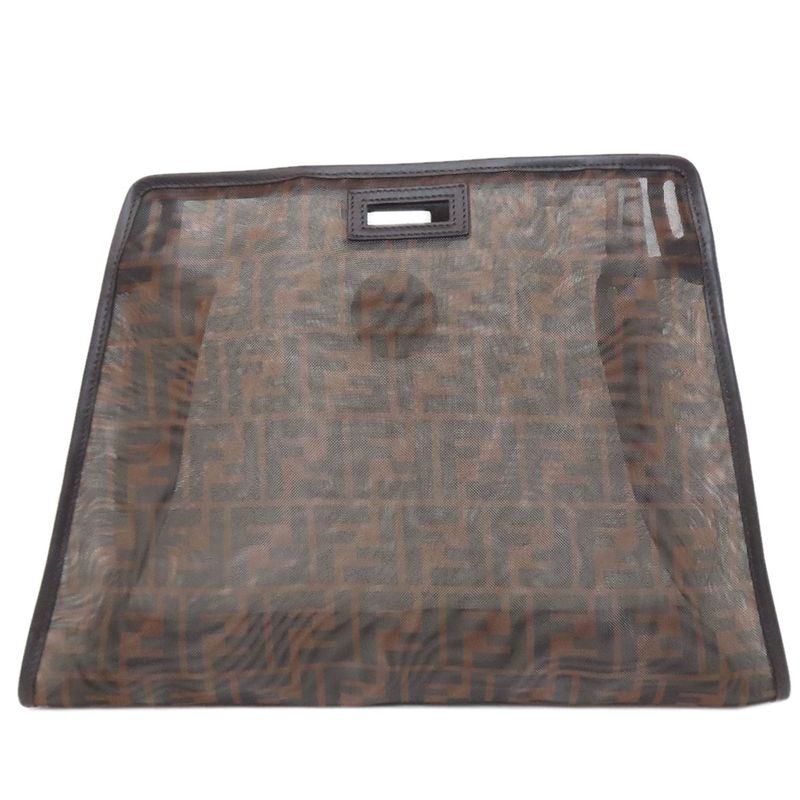 Fendi Peekaboo Cabas - Zucca Pattern Other Nylon Mesh Women's