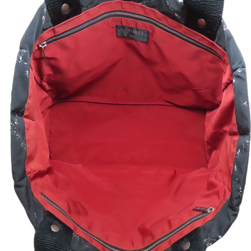 Chanel Travel Line Tote Bag Nylon Ladies