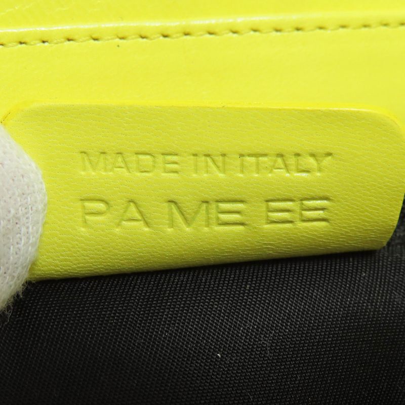 Bvlgari Logo Handbag Nylon Leather Women