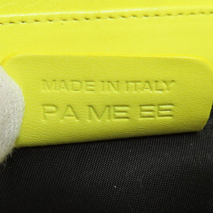 Bvlgari Logo Handbag Nylon Leather Women