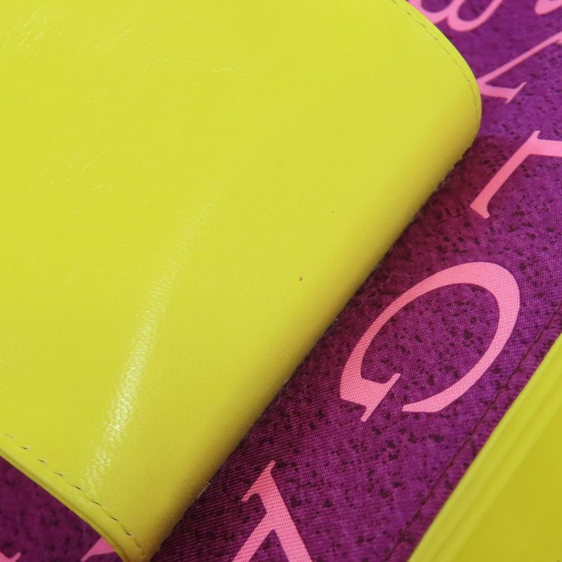 Bvlgari Logo Handbag Nylon Leather Women