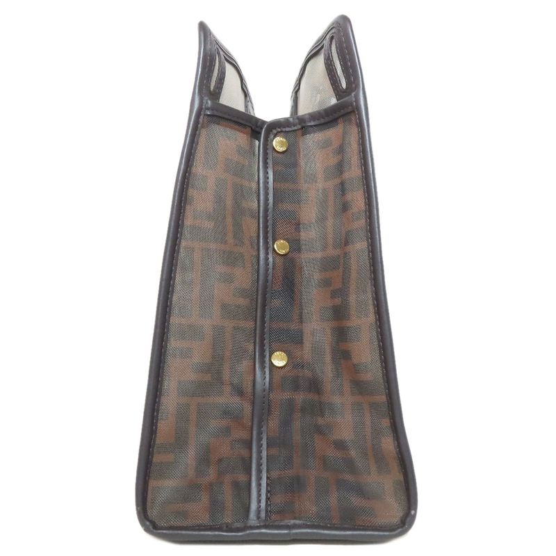 Fendi Peekaboo Cabas - Zucca Pattern Other Nylon Mesh Women's