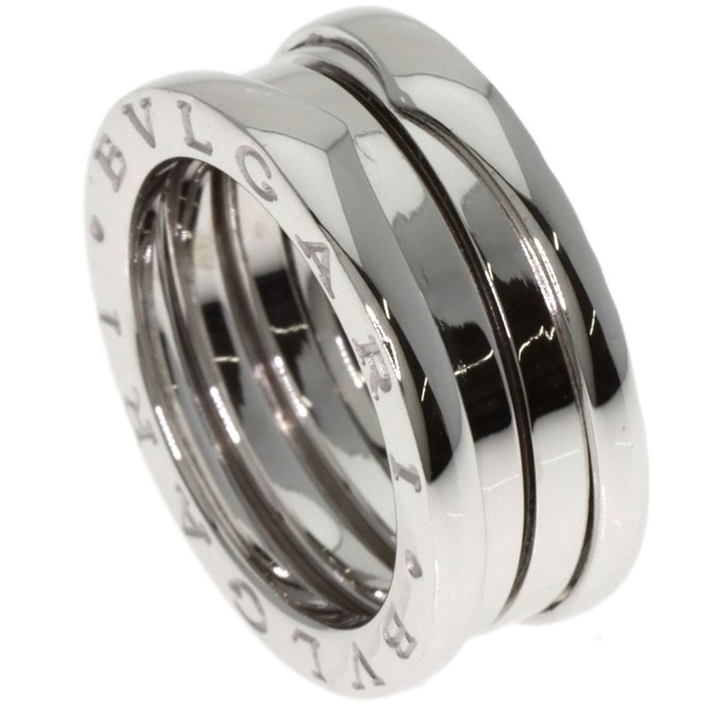 Bvlgari B-zero1 Bee Zero One 2 Band #51 Ring / Ring 18K White Gold Ladies