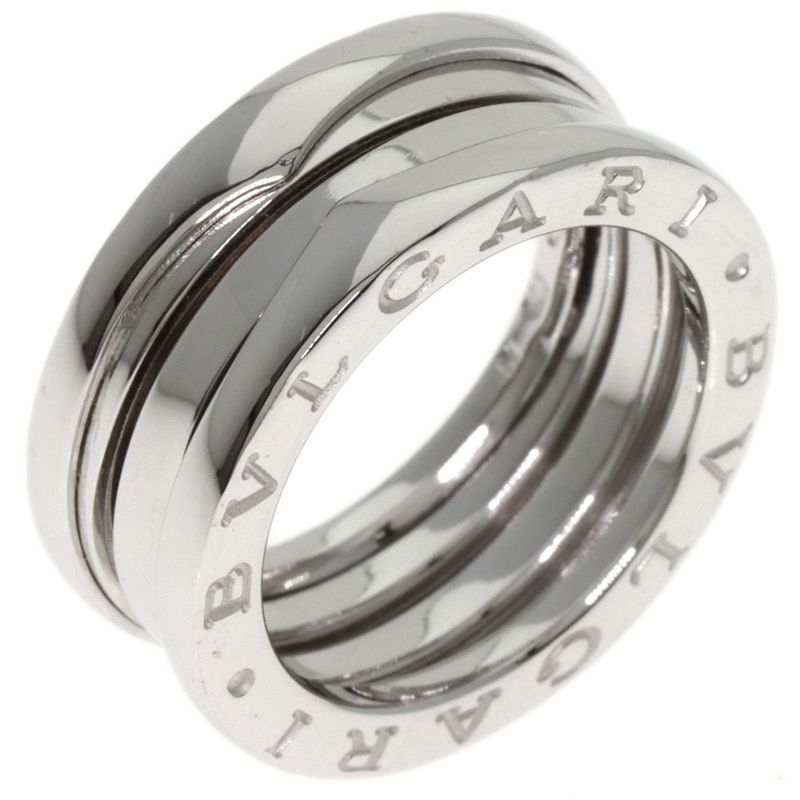 Bvlgari B-zero1 Bee Zero One 2 Band #51 Ring / Ring 18K White Gold Ladies
