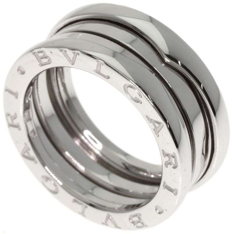 Bvlgari B-zero1 Bee Zero One 2 Band #51 Ring / Ring 18K White Gold Ladies