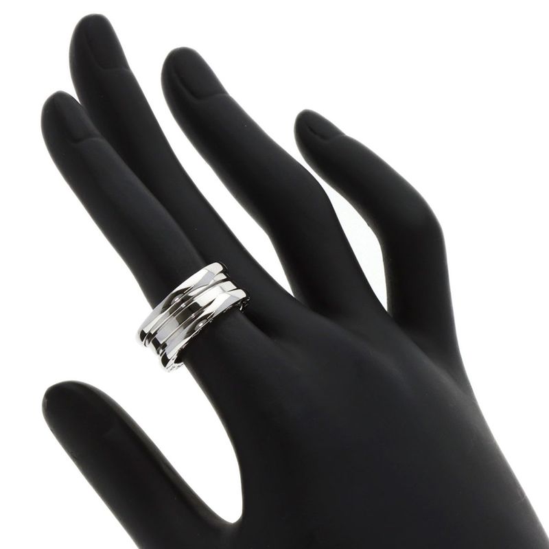 Bvlgari B-zero1 Bee Zero One 2 Band #51 Ring / Ring 18K White Gold Ladies