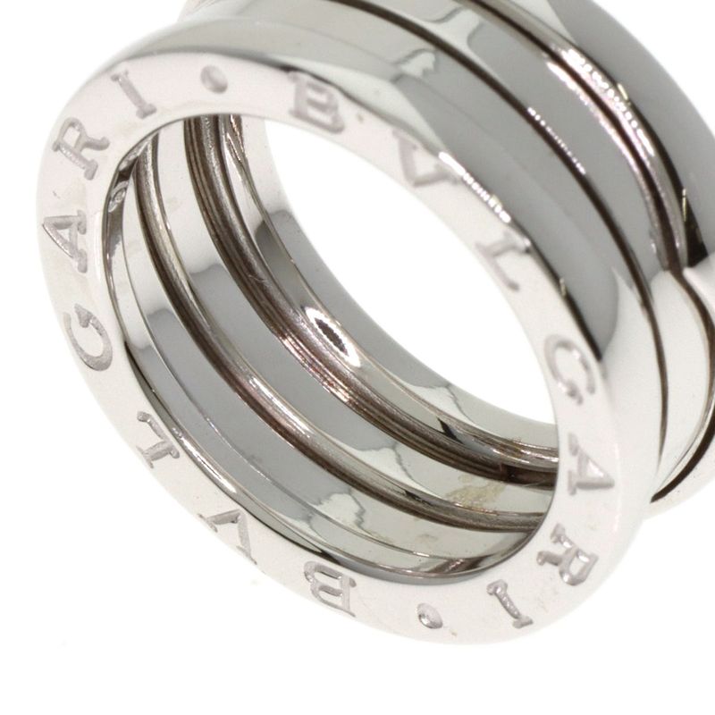Bvlgari B-zero1 Bee Zero One 2 Band #51 Ring / Ring 18K White Gold Ladies