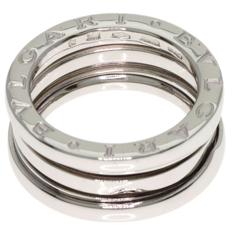 Bvlgari B-zero1 Bee Zero One 2 Band #51 Ring / Ring 18K White Gold Ladies