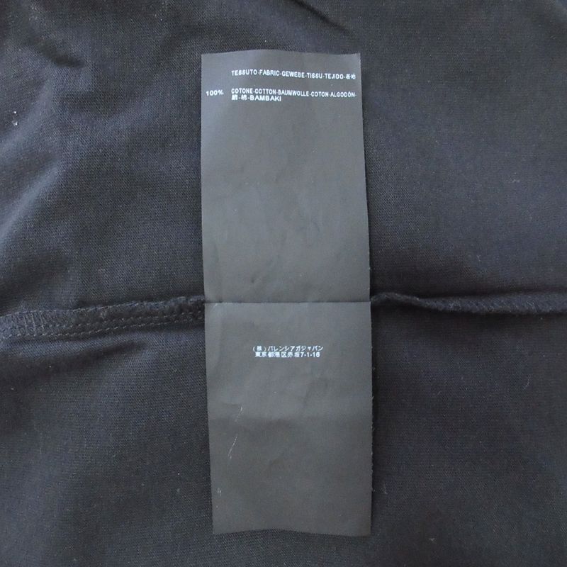 Balenciaga Nicolas Ghesquiere Period Printed T-Shirt Size L Black Women's Used