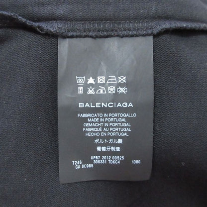 Balenciaga Nicolas Ghesquiere Period Printed T-Shirt Size L Black Women's Used