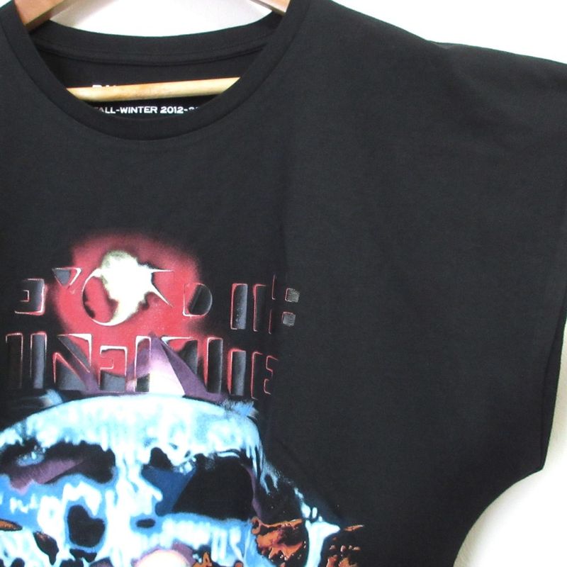 Balenciaga Nicolas Ghesquiere Period Printed T-Shirt Size L Black Women's Used