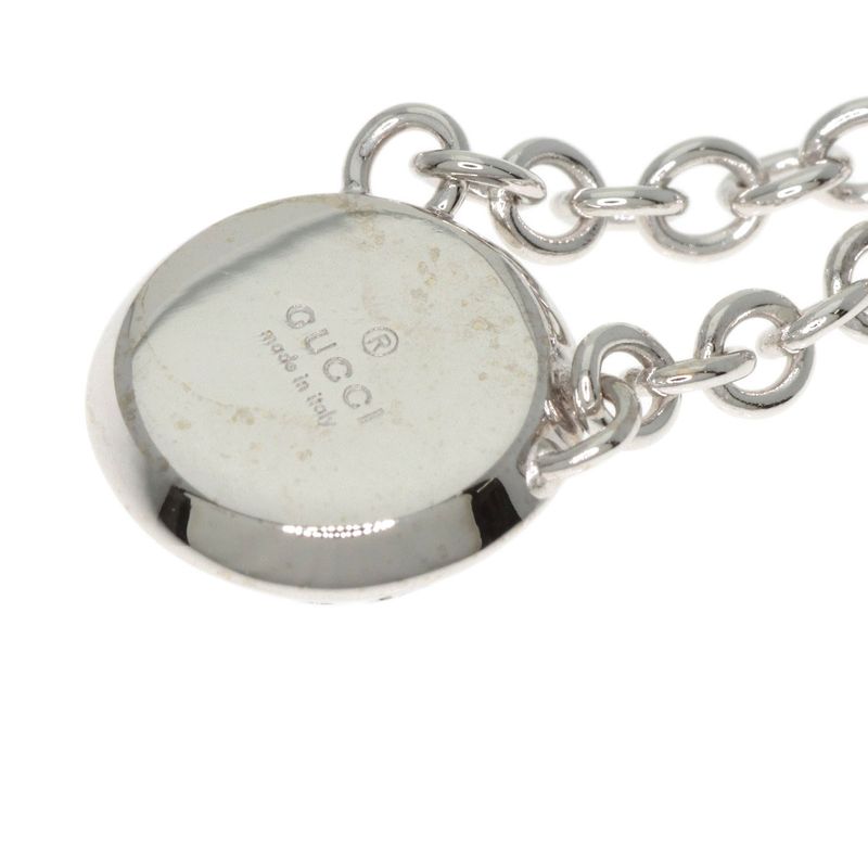 Gucci Icon Twirl Diamond Necklace 18K White Gold Ladies