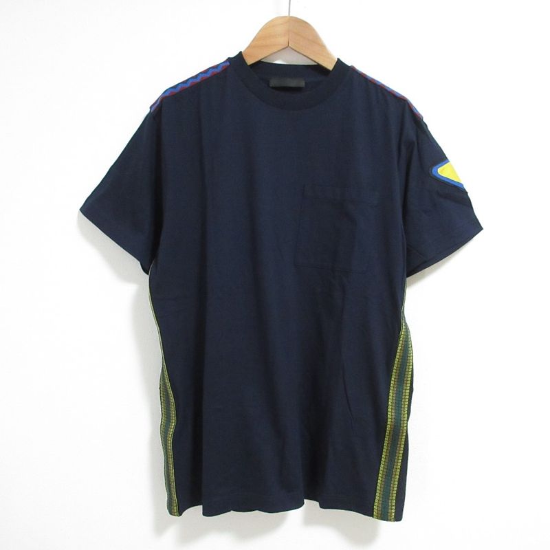Prada Sideline Pocket T-Shirt XS Navy Men's Used