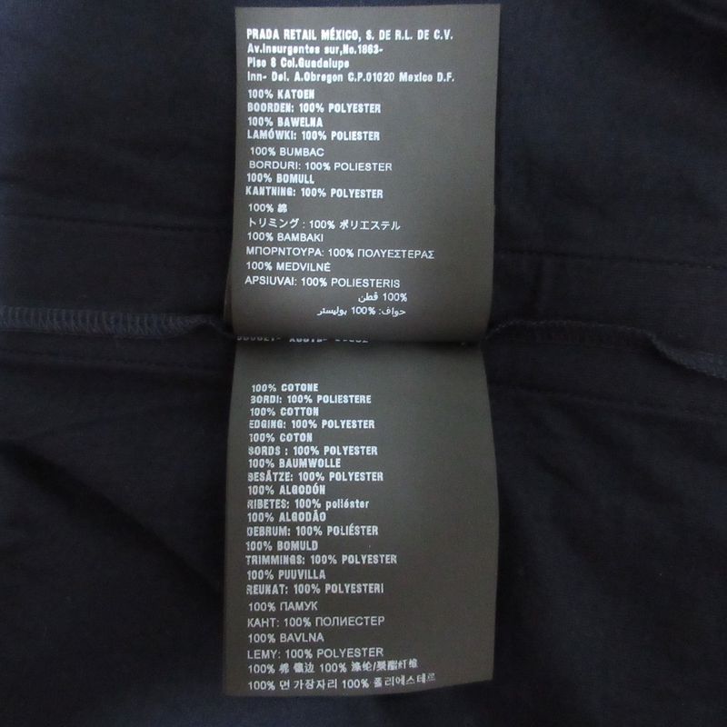 Prada Sideline Pocket T-Shirt XS Navy Men's Used