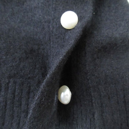 Good Chanel Cashmere Short Sleeve Knit Sweater P50079 Size 34 Black Ladies Used