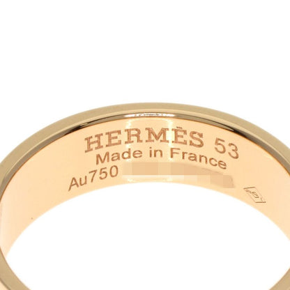 Hermes Hd'ancre PM Diamond #53 Ring 18K Pink Gold Ladies