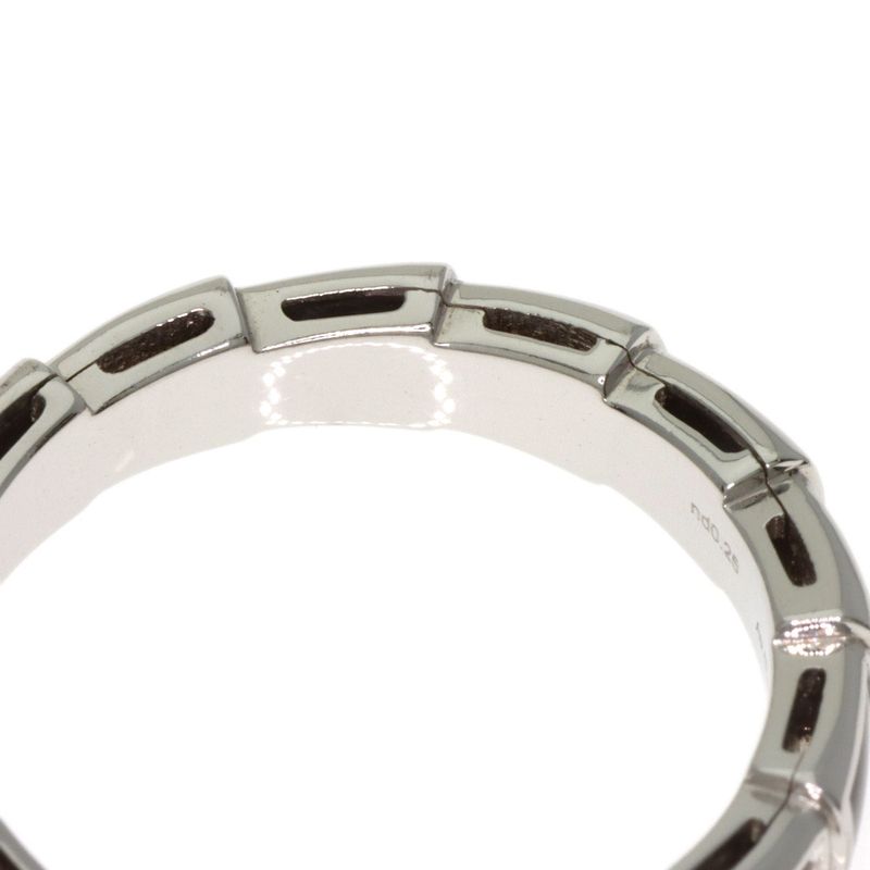 Bvlgari Bulgari Serpenti Viper Shell Diamond #54 Ring 18K White Gold Ladies