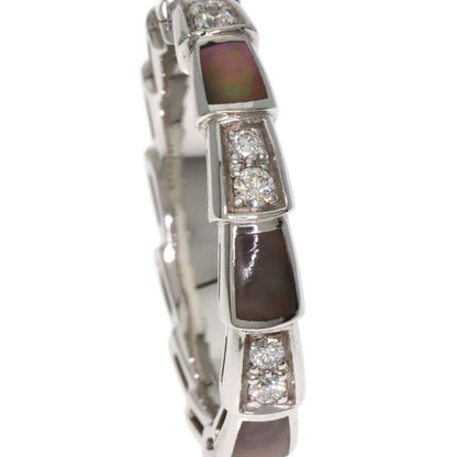 Bvlgari Bulgari Serpenti Viper Shell Diamond #54 Ring 18K White Gold Ladies