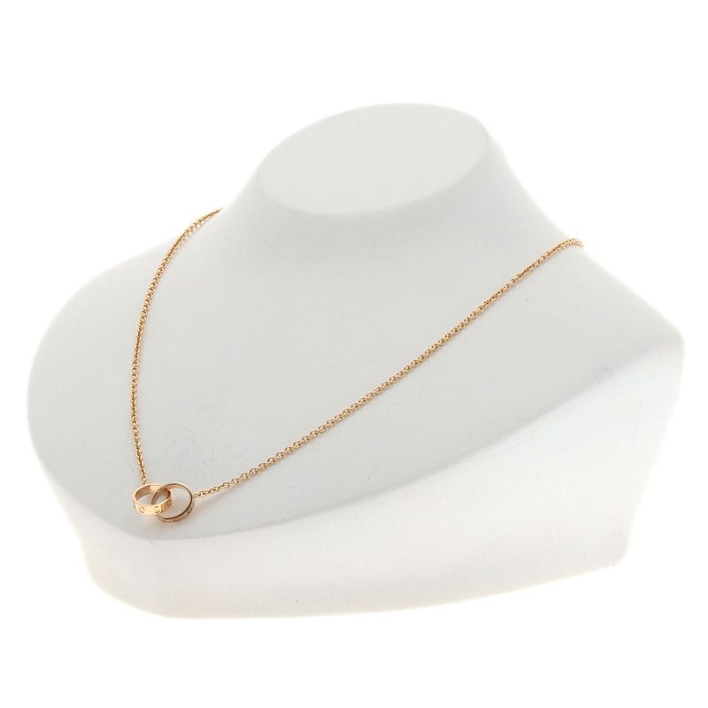 Cartier Baby Love Necklace 18K Pink Gold Ladies