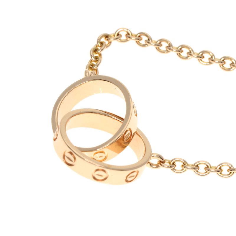 Cartier Baby Love Necklace 18K Pink Gold Ladies