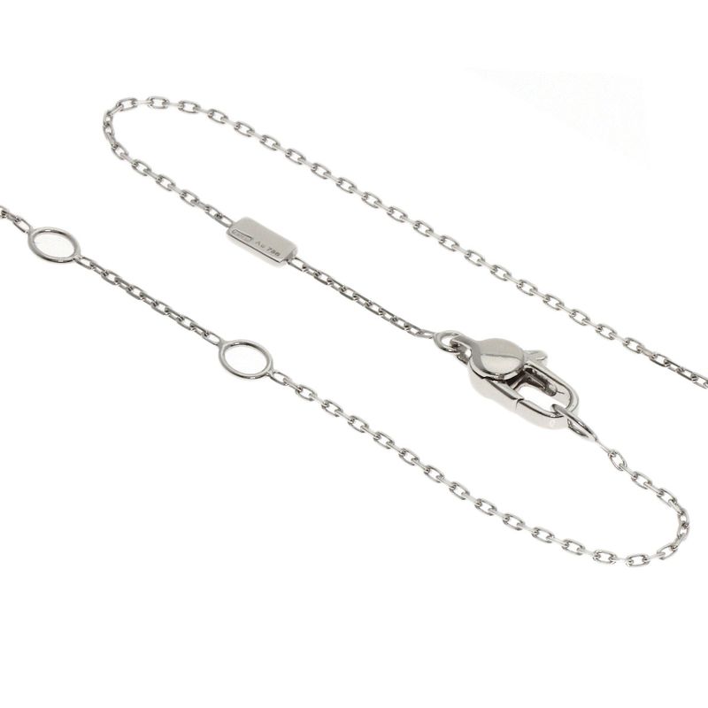 Gucci Separate Cross Diamond Necklace 18K White Gold Ladies