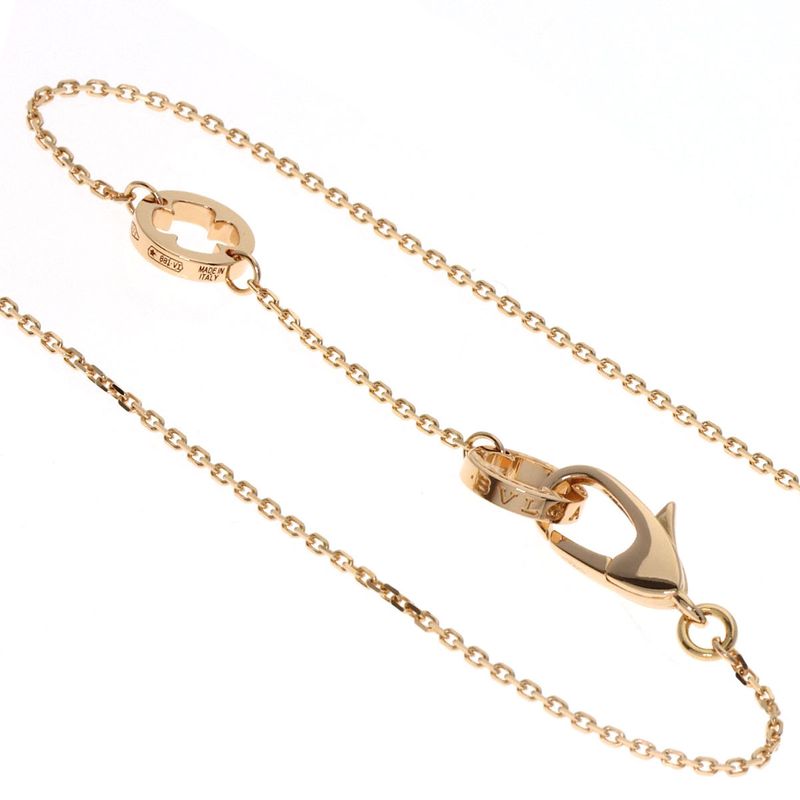 Bvlgari Bulgari Fiorever 1P Diamond Necklace 18K Pink Gold Ladies