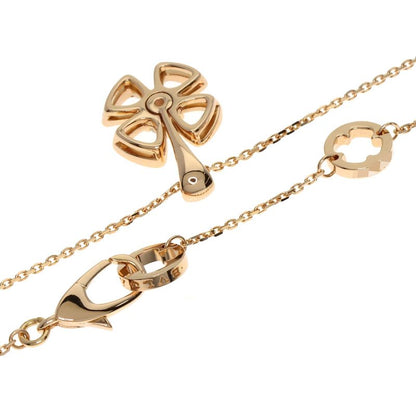 Bvlgari Bulgari Fiorever 1P Diamond Necklace 18K Pink Gold Ladies