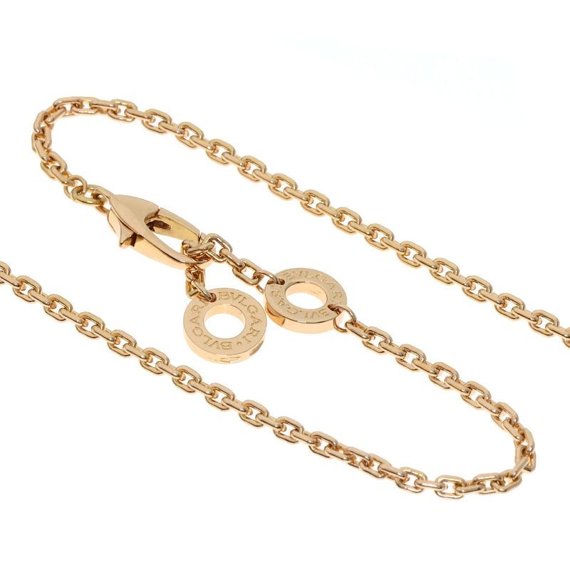 Bvlgari Bulgari Serpenti Malachite Diamond Necklace 18K Pink Gold Ladies