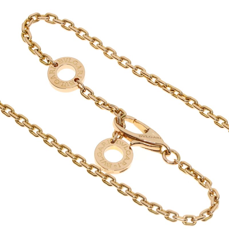 Bvlgari Bulgari Serpenti Carnelian Diamond Necklace 18K Pink Gold Ladies