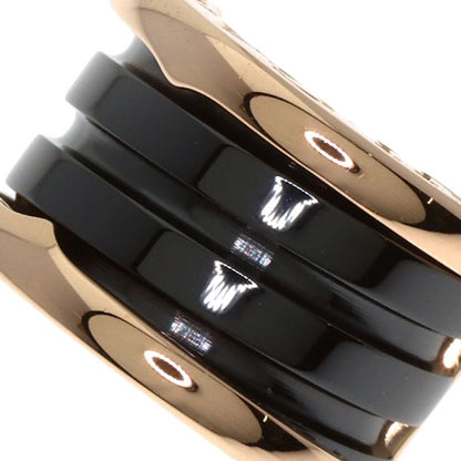Bvlgari B-zero1 Black Ceramic Earrings 18K Pink Gold Ceramic Ladies