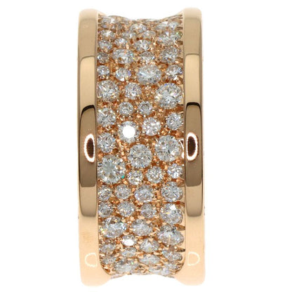 Bvlgari B-zero1 Full Pave Diamond #54 Ring / Rings 18K Pink Gold Ladies